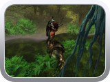 ... and scans to his right